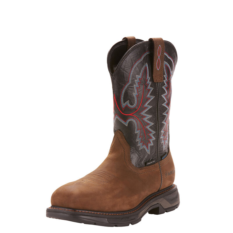 Ariat Arbeitsschuhe Herren - Workhog Xt Waterproof Carbon Toe Braun ( SQYRD-8256 )